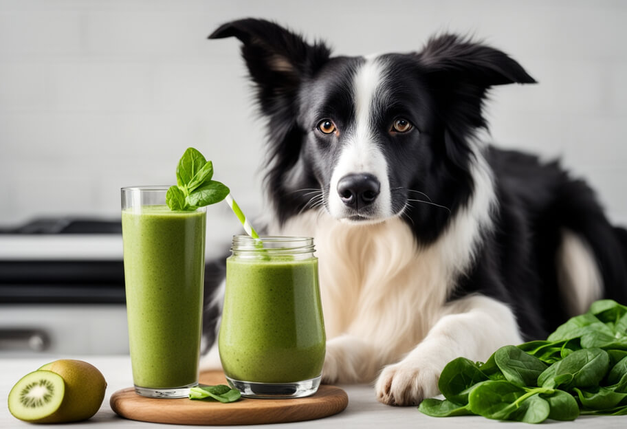 border colie zeleninove smoothie